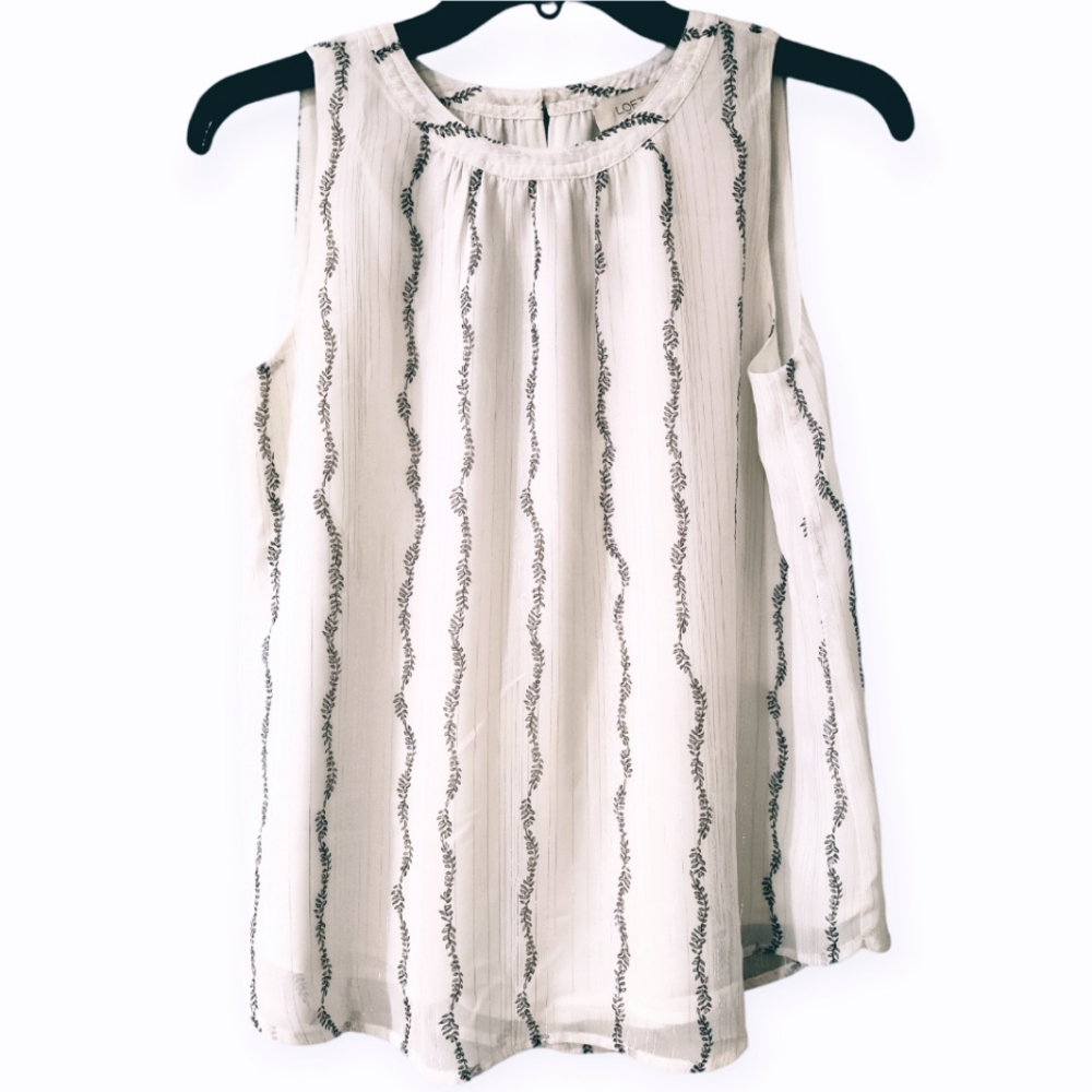 NWT LOFT Outlet Women's Sleeveless Blouse